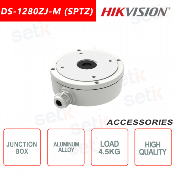 Junction box for outdoor or indoor cameras in aluminum alloy - Hikvision