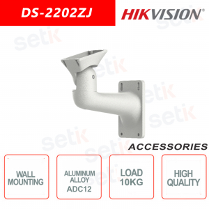 Staffa di montaggio a parete per telecamere in lega di alluminio - Hikvision