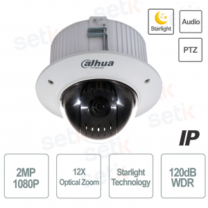 Dahua IP PoE Kamera 2MP 12x Starlight PTZ Dome Motorisiert