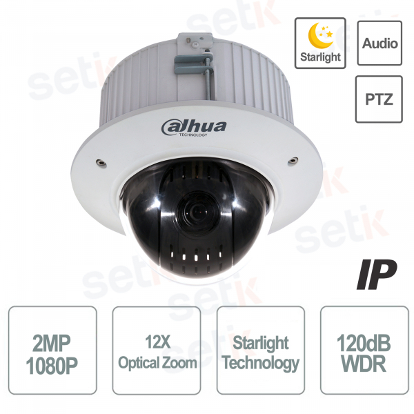 Dahua IP PoE Camera 2MP 12x Starlight PTZ Dome Motorized