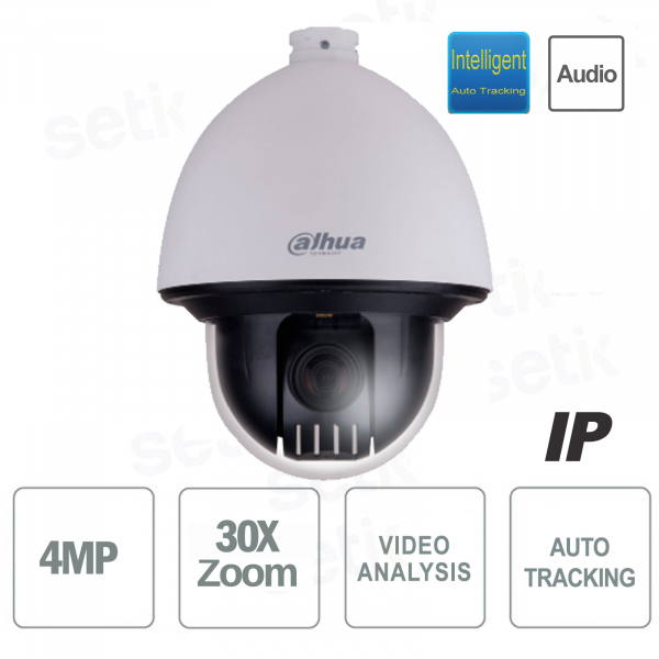 Telecamera IP ONVIF® PoE Dahua Speed Dome PTZ 4MP 30X WDR Auto-Tracking