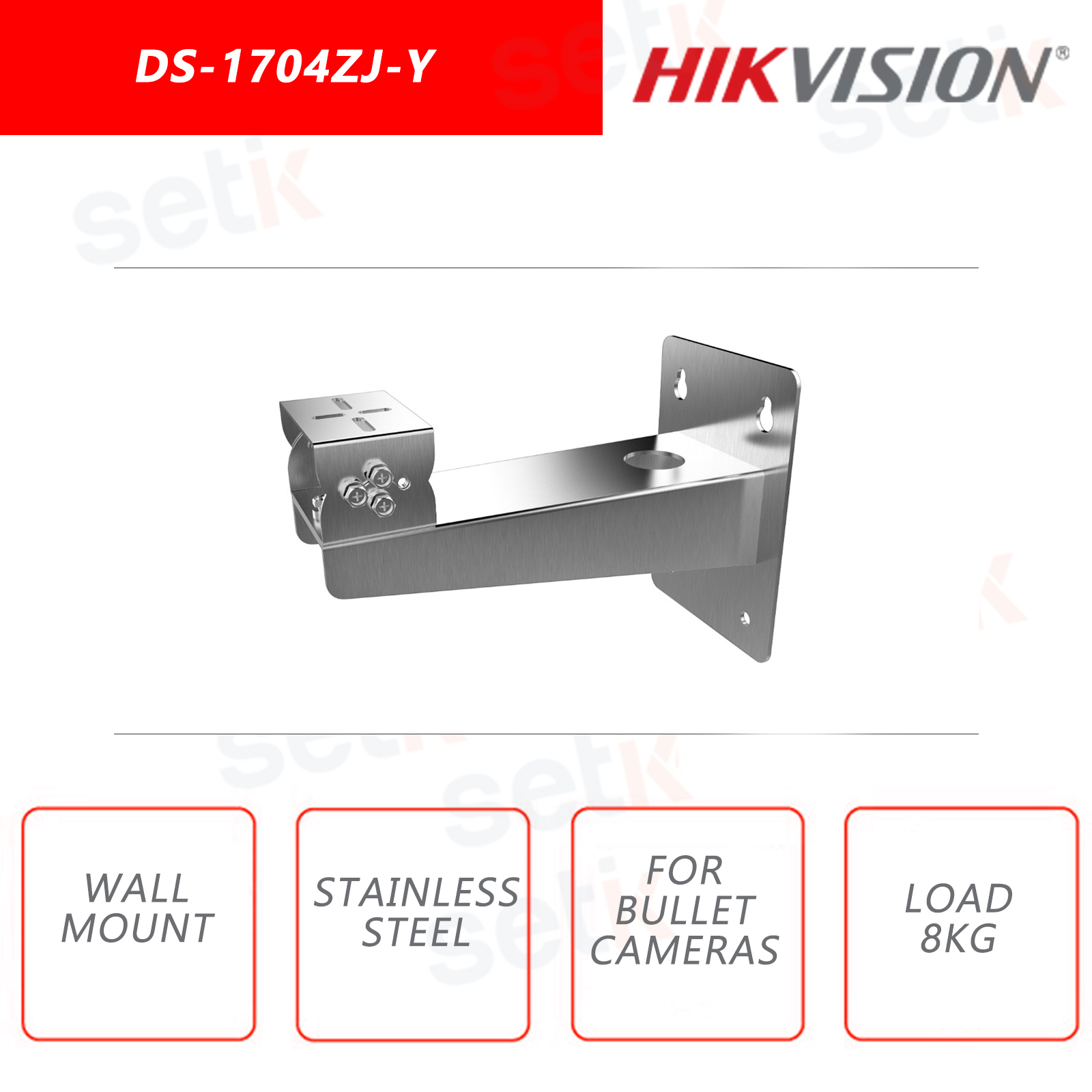 DS1704ZJY Stainless steel wall mount bracket for bullet cameras