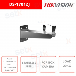 Staffa di montaggio a muro anticorrosione per box camera HIKVISION - DS-1701ZJ