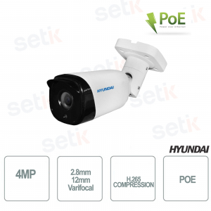 Cámara IP Hyundai 4MP IR PoE ONVIF® para exteriores