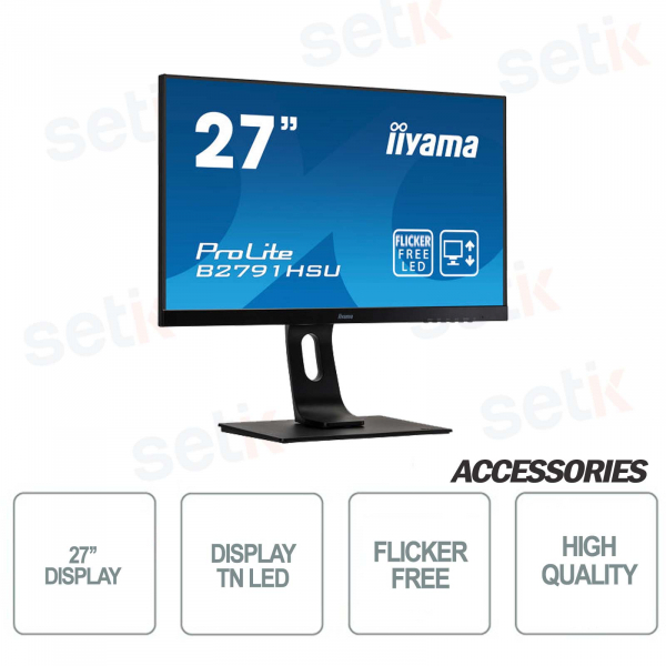 IIYAMA ProLite 27 '' Full HD 1ms Fliker free Speakers monitor
