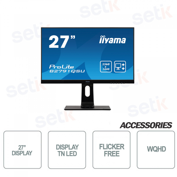 IIYAMA ProLite 27 '' WQHD DVI-HDMI-DISPLAYPORT monitor