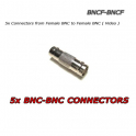 Conectores 5X BNC hembra a BNC hembra