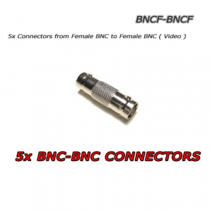 5X BNC FEMALE TO BNC FEMALE CONNECTORS