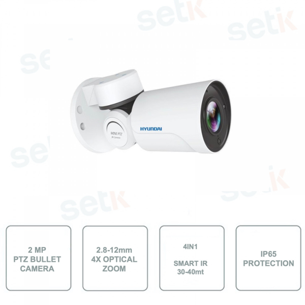 Caméra Bullet 4in1 PRO PTZ - IR30-40MT - Pour les systèmes de vidéosurveillance en extérieur - HYUNDAI HYU-454