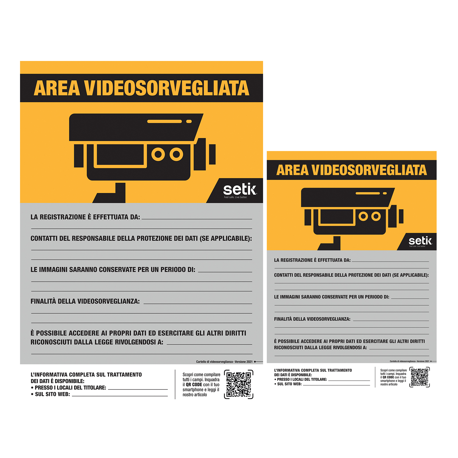 CARSICU Video surveillance gdpr sign in accordance with 2023 Video