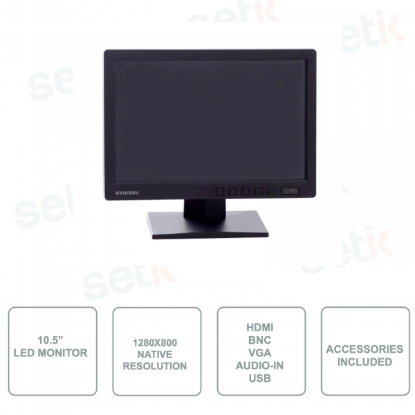 Monitor 10,5 Inch LED Backlight - HYUNDAI HYU-273 - Resolution 1280x800p 16:10