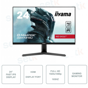 Monitor per il Gaming IIYAMA G2470HSU-B1 - 24" FullHD 1080p  - Fast IPS - FreeSync - 8ms - 165hz