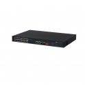 DAHUA - PFS3218-16ET-135 - Desktop PoE Switch - 16-Port - 16 Ports 10/100M + 2 Uplink Ports + 2 Optical Uplink SFP Ports