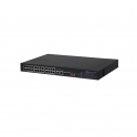 DAHUA - Desktop PoE Switch - 24 Ethernet-Ports - 2 Uplink-Ports - 2 optische Ports -10 / 100 Mbit / s - 1000 Mbit / s Uplink