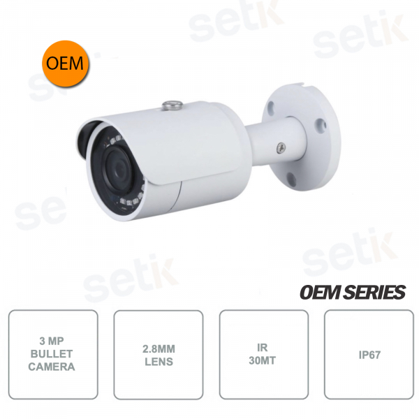 dahua bullet ip camera with smart ir up to 30m for outdoor use 2.8mm lens