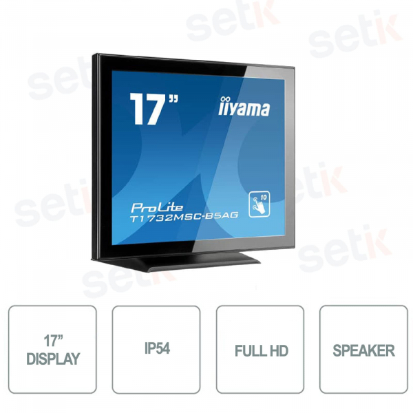 Full HD 17 Inch Monitor IIYAMA 5ms Speakers Touchscreen