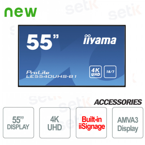 LE5540UHS-B1 - 4K Monitor Inch UHD Display - Setik.biz