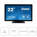 T2234AS-B1 - IIYAMA - IPS LED Monitor - 21.5 Inch - 10 Point Touchscreen - Anti-fingerprint Technology - With Speakers