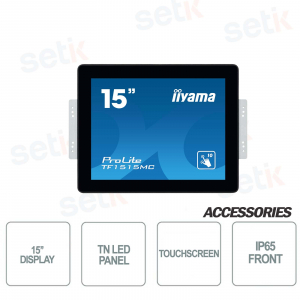Monitor touchscreen IIYAMA ProLite 15'' tecnologia PCAP