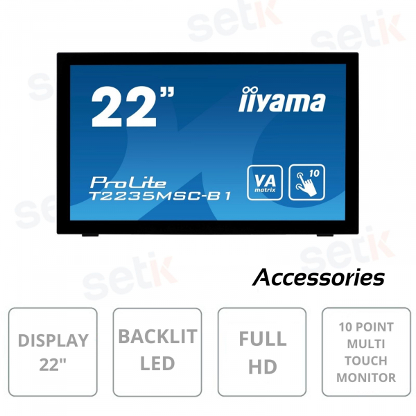 PROLITE 22 INCH LED FULL HD TOUCHSCREEN SCREEN - T2235MSC-B1 - IIYAMA