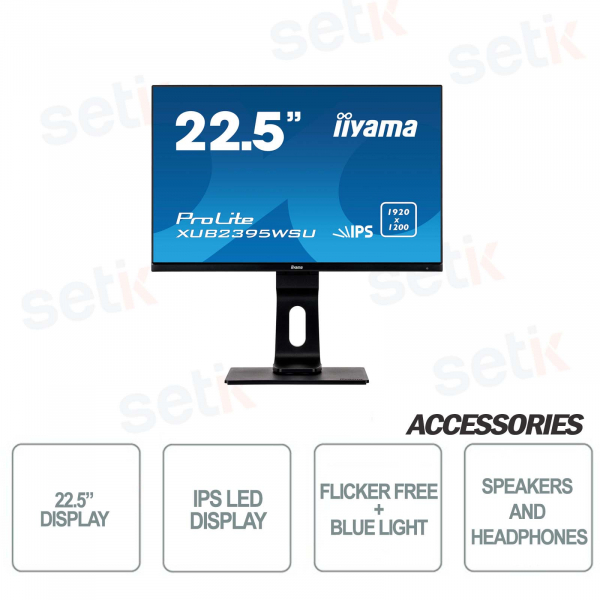 IIYAMA ProLite 22.5 '' IPS LED Monitor - Speakers - HAS-PIVOT