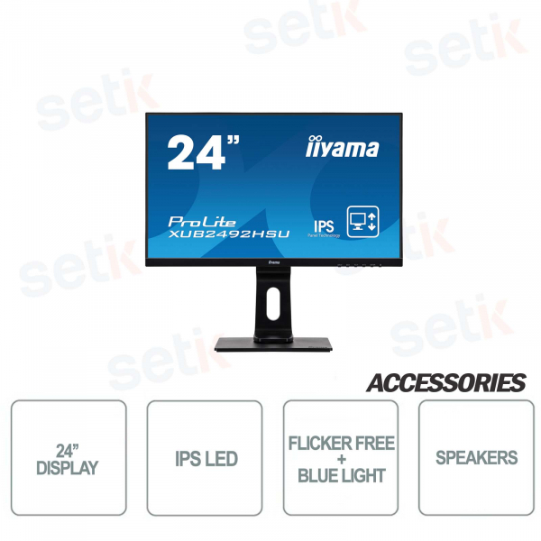 IIYAMA ProLite 24 '' IPS LED-ULTRA SLIM-LAUTSPRECHER-Monitor