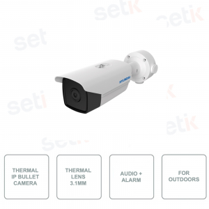 HYUNDAI - HYU-660 - Outdoor Thermal Bullet Camera - In-Out Alarm - Audio in-out - Intelligent VCA lift - POE