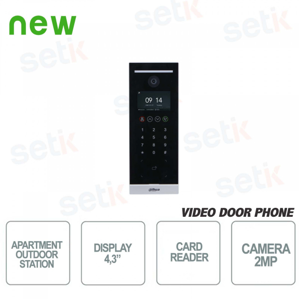 Backlit Dahua video door phone - 2MP - IPS DISPLAY