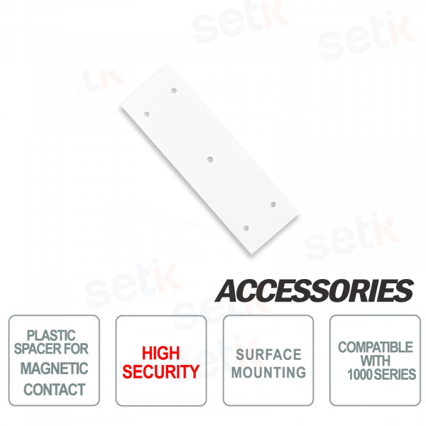 Espaciador de plástico para contacto magnético para serie 1000, alta seguridad IP65 - CSA