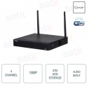 Nvr WiFi IMOU 4 Canali IP 1080P 40Mbps H.265+ 1HDD Audio