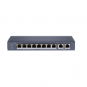 DS-3E0310P-E / M - Nicht verwaltbarer Netzwerk-Switch - 8 PoE 10 / 100M-Ports + 2 Gigabit-RJ45-Ports - Lüfterlos