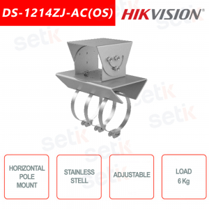 Soporte para montaje en poste horizontal Hikvision DS-1214ZJ-AC (OS)