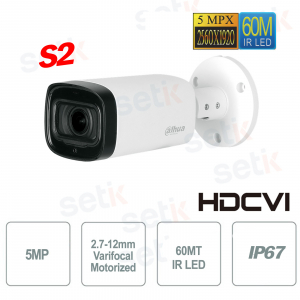 Telecamera da esterno HD CVI 5MP IR 60MT Versione S2 Dahua