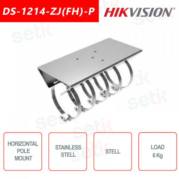 Supporto montaggio palo orizzontale Hikvision DS-1214-ZJ(FH)-P