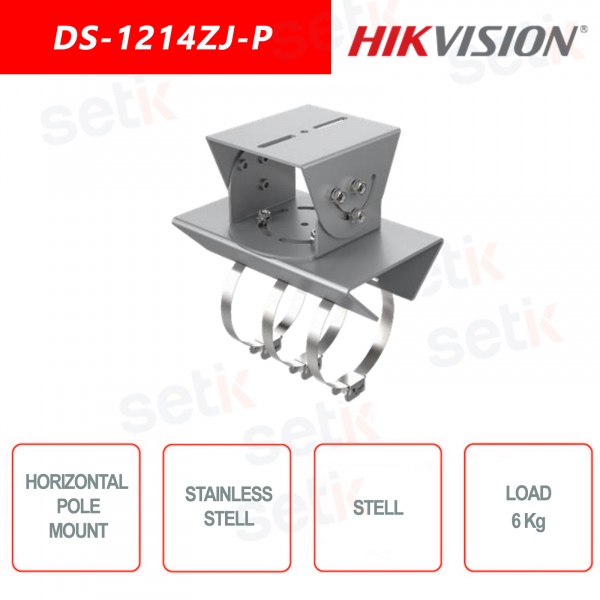 Supporto di montaggio per palo orizzontale Hikvision DS-1214ZJ-P