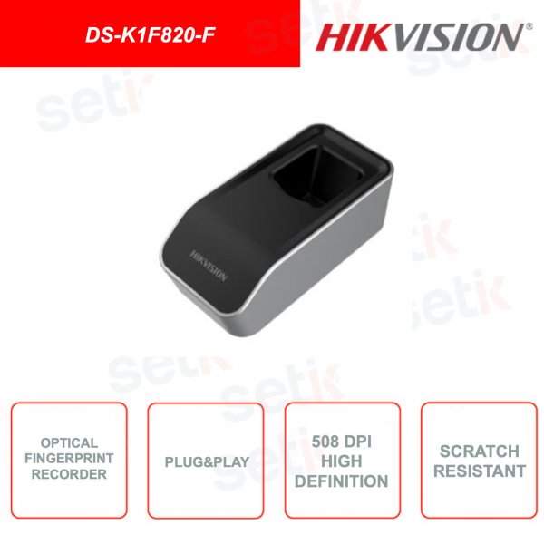 DS-K1F820-F - HIKVISION - Modul zum Lesen von Fingerabdrücken - Kratzfest - 508 dpi HD - Plug & Play