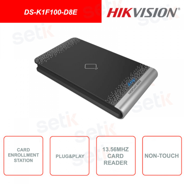 DS-K1F100-D8E - Hikvision - Modulo Esterno - Stazione di registrazione Schede - Plug & Play