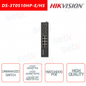 Hikvision 6 PoE + 2 Hi-PoE + 2 Gigabit SFP nicht verwaltbarer Switch