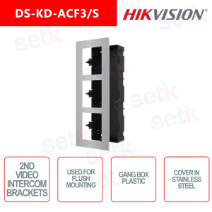 MODULE TRIPLE ENCASTRÉ - HIKVISION