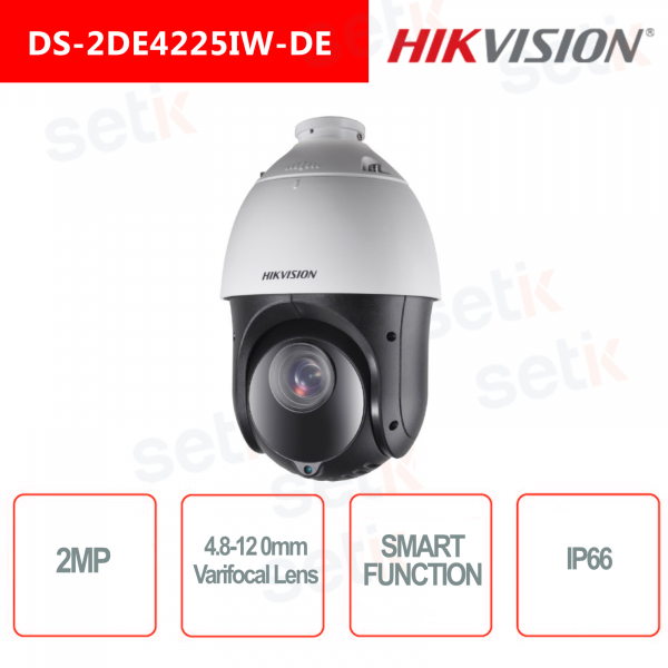 Cámara domo Hikvision2MP 4.8-120mm Darkfighter Onvif PoE ir