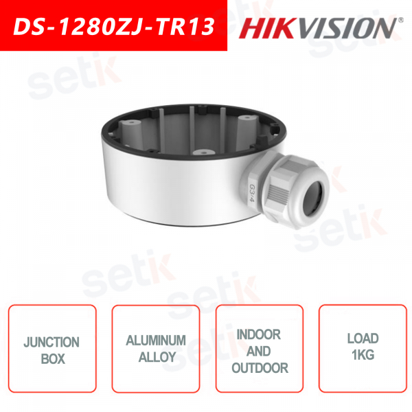 Boîte de jonction en alliage d'aluminium Hikvison DS-1280ZJ-TR13