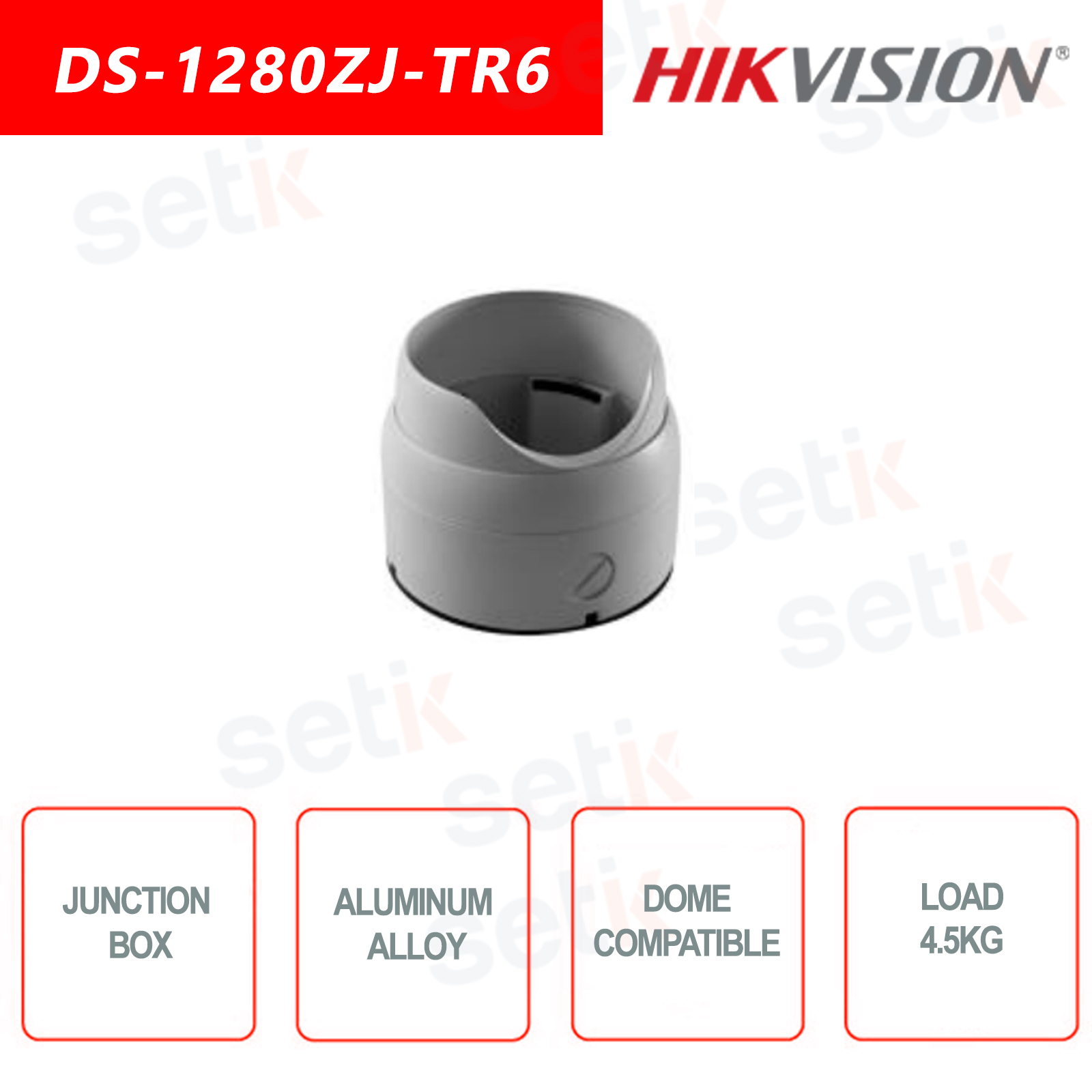 Hikvision Hikvision DS-1280ZJ-TR6 Junction Box for Dome CCTV Cameras 