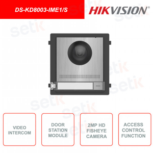 DS-KD8003-IME1 / S - Hikvision - Outdoor station - 1 Button - 2MP HD Video Intercom