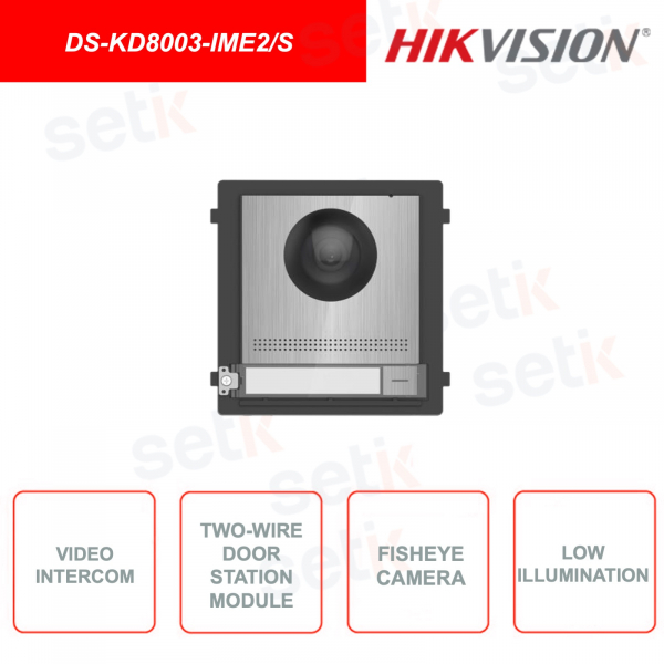 DS-KD8003-IME2 / S - Hikvision - Station extérieure - Deux fils - Interphone vidéo HD 2MP