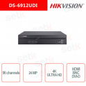NVR Hikvision 96 Channels 24MP 4K ultra hd Audio Alarm