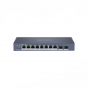 Commutateur intelligent Hikvision 8 ports Gigabit PoE + 2 Gigabit