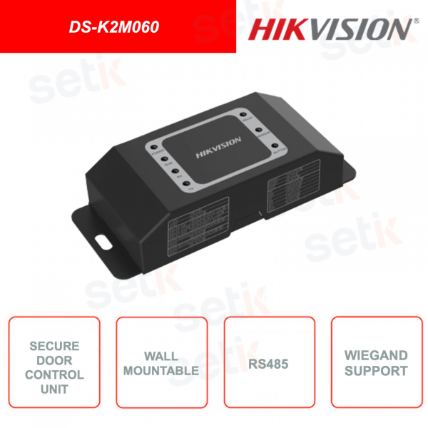 DS-K2M060 - Hikvision - Safe door control unit - Communication with RS485 and Wiegand terminals