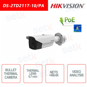 Hikvision Bullet PoE Thermal Camera - Fire Alarm