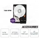 Internal SATA Hard Disk for Video surveillance 14TB 7200 rpm Western Digital