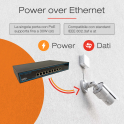 Poe switch 8 ports 10 / 100Mbps + 1 uplink 10 / 100Mbps 150W - Setik